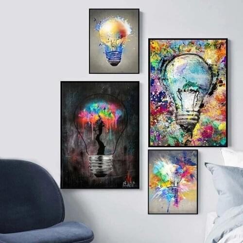 Popular Abstract Graffiti Thought Art Painting Poster Printmaking HD Pictures Printed on Canvas for Room Home Decor Wall Art