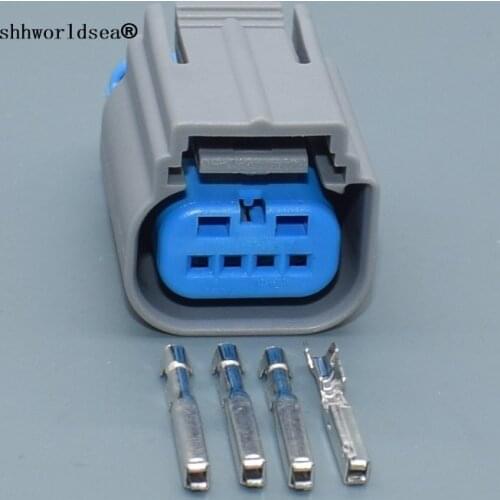 Shhworldsea 4pin 0.6mm auto sealed housing cable electrical wire harness waterproof connector plug 9-1419167-0