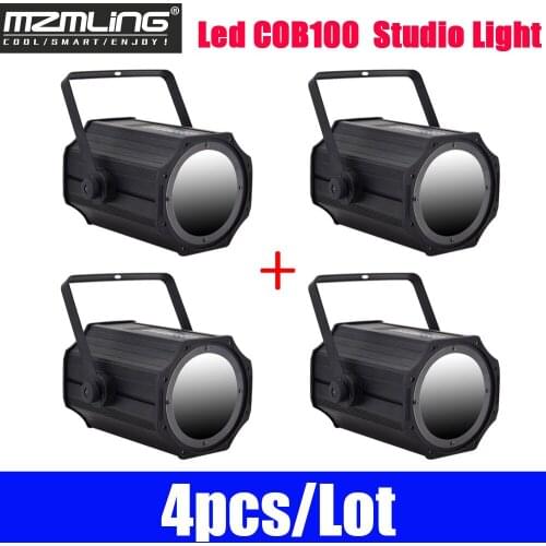 4pcs/Lot Led COB100 White/Warm White Studio Light DMX512 Par Light Stage Light DJ /Bar /Party /Show Led Stage Machine
