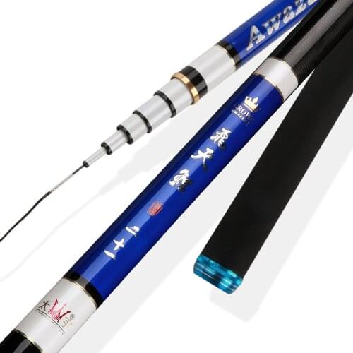 Taiwan fishing rod 28 tone 3.6 4.5 5.4 6.3meters high carbon ultra light super hard carp fishing rod Strong waist