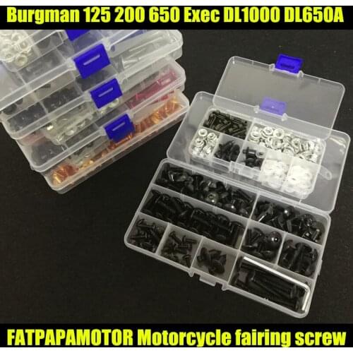 Universal Motorcycle Fairing Bolts Screw Moto Spring Bolts For SUZUKI Burgman 125 200 650 Exec DL1000 DL650A