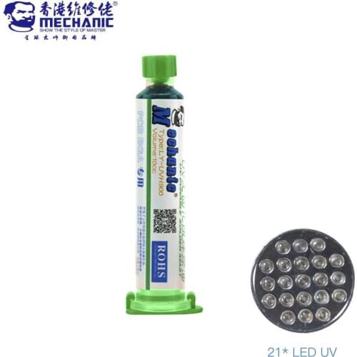 UV Light Curable Resistant Welding oil for PCB Circuit board protect Soldering Mask Paste Flux oil + led UV curing light