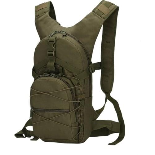 Yiwa Waterproof Bicycle Backpack Hiking Outdoor Camping Lightweight Backpack with 3L Water Bag Bicycle Equipment Army Green