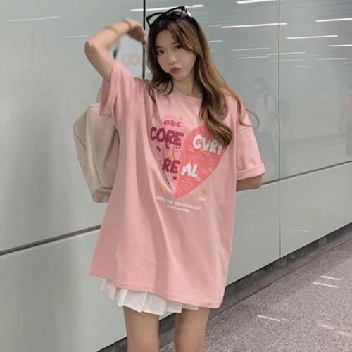 Women T Shirt Cartoon Female Tops Tee Short Sleeve Fashion Summer Funny T-Shirt For Girl Hip Hop Clothes