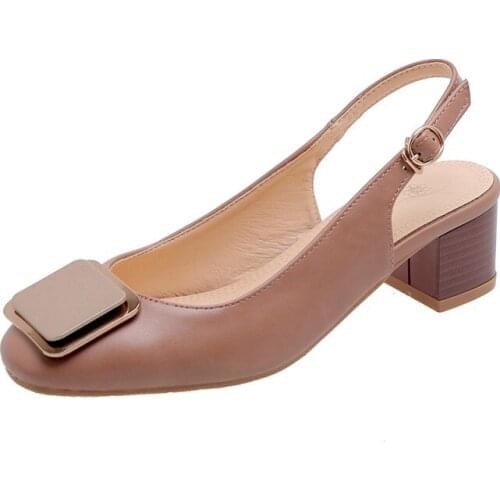 Big Size Simple decorative single shoes ladies high heels women shoes woman pumps