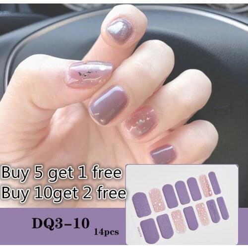 1Sheet Nail Stickers Designer Fashion Nail Polish Self Adhesive Manicure Decoracion Nail Strips Nail Sticker set Nail Accesoires