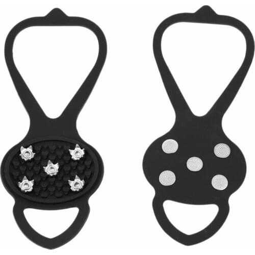 1 Pair Cleat Ice Gripper Anti Slip Snow Shoes Spike Grip Crampon Shoe Tight Stretch Camping Climbing Hiking Walking Dropshipping