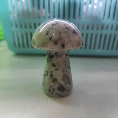 1pcs 5cm Natural Aventurine quartz hand-carved mushroom skull crystal reiki healing