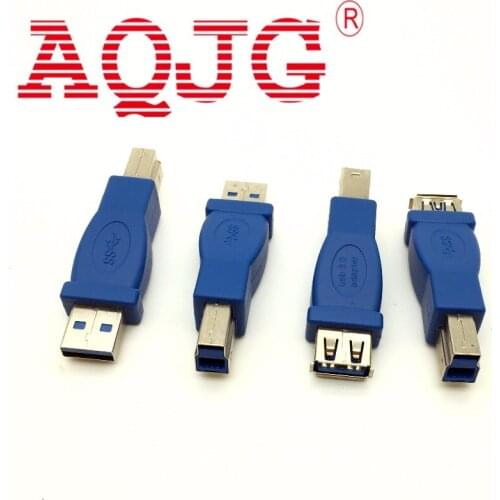 1pcs Hot Sale Usb 3.0 Printer adpater conversion head start plug printer usb 3.0 B female usb connector mother B female head