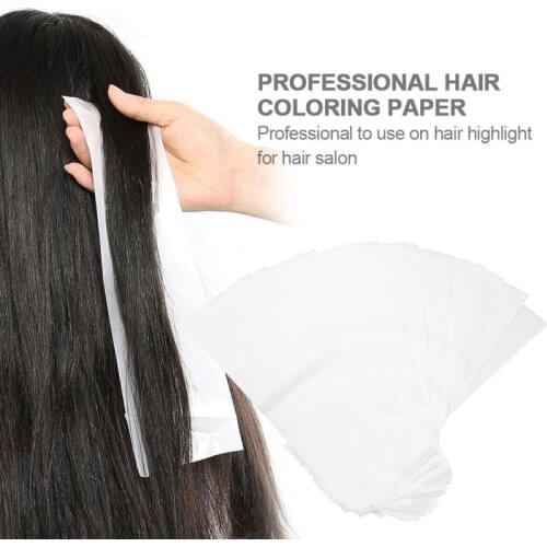 100pcs/bag Pro Salon Hair Dye Paper Recycleable Highlight Dyeing Separating Sheet Barber Hairdresser Tissue Stain Dyeing Color T