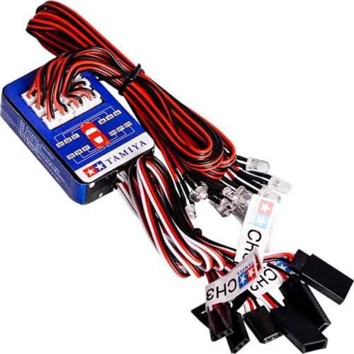 12 Ultra LED Flashing Bright Light Strobe Lamps Kit System for 1/10 RC Drift Axial SCX10 Car Truck DIY TAMIYA