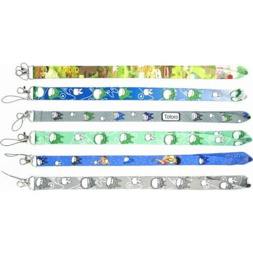 120 Pcs Mix Popular My Neighbor Totoro Lanyards Neck Strap Keys Camera ID Card Lanyard Mobile Phone Neck Straps Wholesale