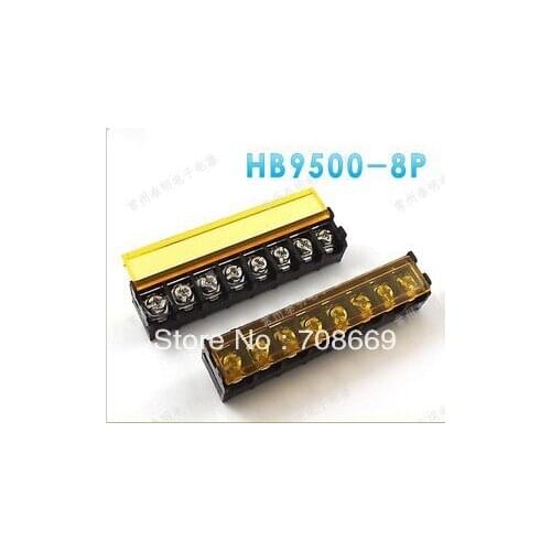 20PCS Terminal Block Connector Cover 9.5mm HB9500-8 Pins