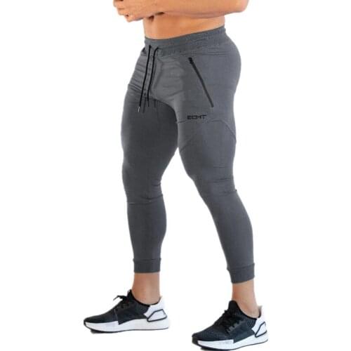 2021 Summer Mens Jogging Pants Cotton Gym Fitness Pants Slim Fashion Casual Training Track and Field Pants