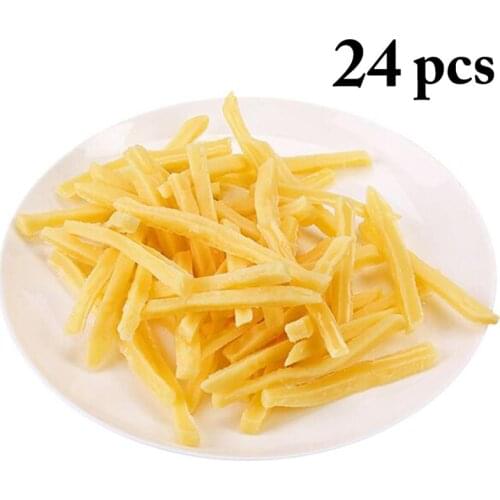 24pcs Artificial Simulation Food Vegetables Fruit French Fries For Home Restaurant Kitchen Garden Art Decor Kids Toy