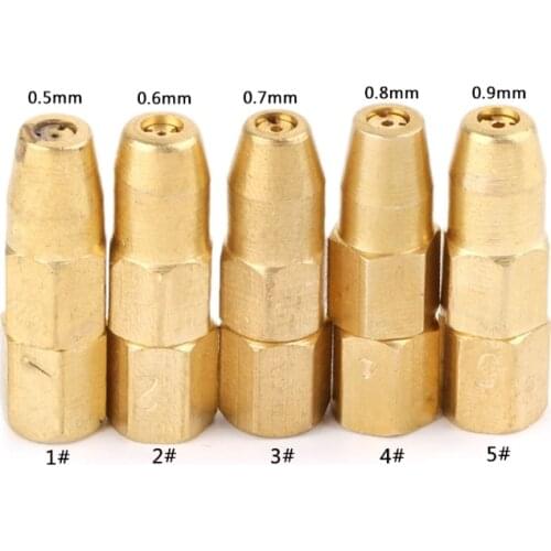 5pcs/set Propane Gas Welding Nozzle Tips H01-2 Holder Accessories 1# 2# 3# 4# 5