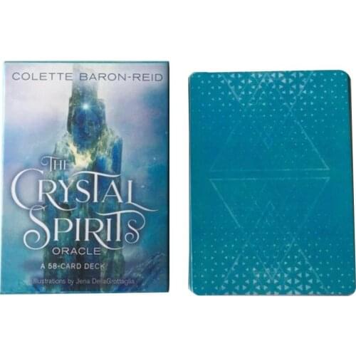 58pcs CrystalSpirits Oracle Tarot Cards Deck Board Games For Party Playing Card Game Table Entertainment