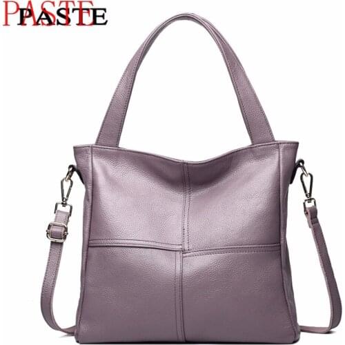 PASTE brand handbag women genuine leather bag female hobos shoulder bags high quality leather ON SALE 2018