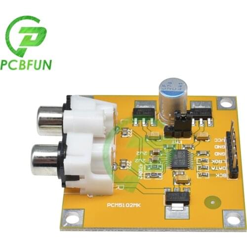 DC 5V-10V PCM5102 DAC Decoder I2S Player Assembled Board 32Bit 384K Beyond ES9023 PCM1794 For Raspberry Pi For Arduino 2.1V RMS