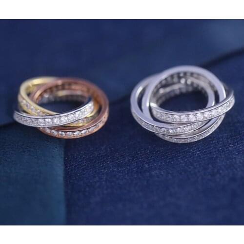 Designer Fashion 925 Sterling Silver Jewelry 3A Cubic Zirconia Party Ring