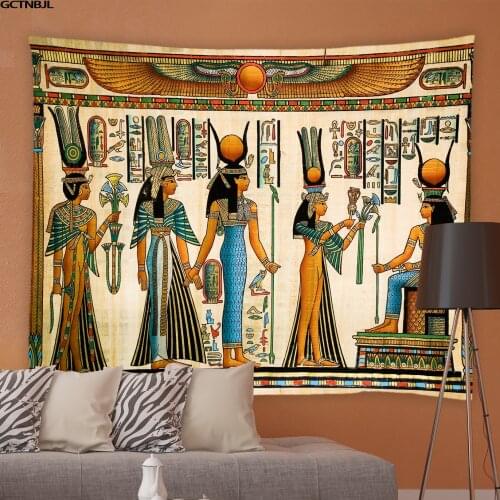 Ancient Egypt Tapestry Carpet Africa Art Tapestries Tablecloths Living Room Bedroom Background Wall Hanging Cloth Home Decor