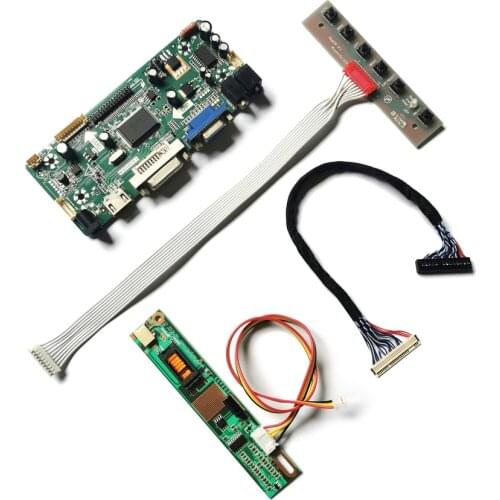 Screen 30-Pin For LTN150U4/LQ150U1LH22/LQ150U1LW22 1600*1200 M.NT68676 display controller board DIY kit 1CCFL LVDS VGA+DVI