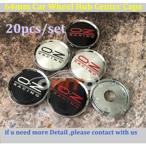20pcs/set 64mm Car Wheel Hub Center Caps for OZ O.Z Racing Logo Car Accessories Auto Wheels Tires Car Badge Emblem Car Styling