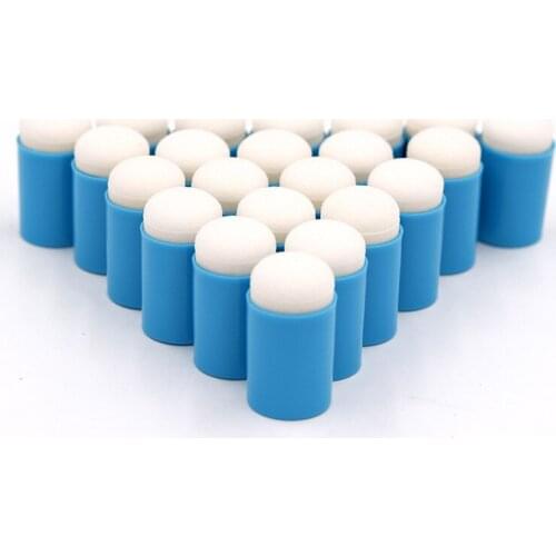 Colorful 40pcs Finger Sponge Daubers Transparent Storage Organizer Case