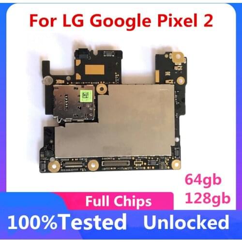 64gb 128gb For LG Google Pixel 2 / Pixel 2 XL Motherboard Original Logic Board For LG Google Pixel 2/2XL Unlocked Mainboard