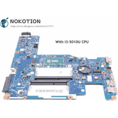 NOKOTION 5B20H14411 For Lenovo G50-80 Laptop Motherboard SR23Z I3-5010U CPU ACLU3/ACLU4 UMA NM-A362 MAIN BOARD
