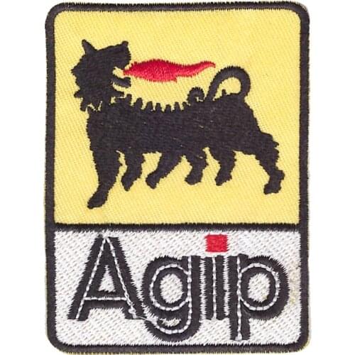 Agip patch Embroidered iron&sew on badge Dress breaking patch