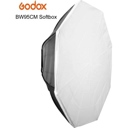 Newest Godox Softbox BW95cm Octagon Softbox Bowens Mount Aluminum Alloy Adapter Ring For Studio Flash