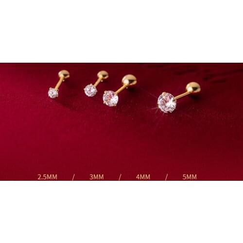 Enosola 925 Sterling Silver 2021 French Exquisite Creative Crystal CZ Stud Earrings Bone Nails Women Fashion Luxury Travel Jewel