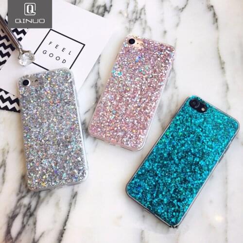 Silicone Bling Powder Soft Case For iPhone 12 Pro Max SE2020 7 6 8 Plus 5 S 12 Mini 11 Pro XS Max XR X Shiny Glitter Phone Cover