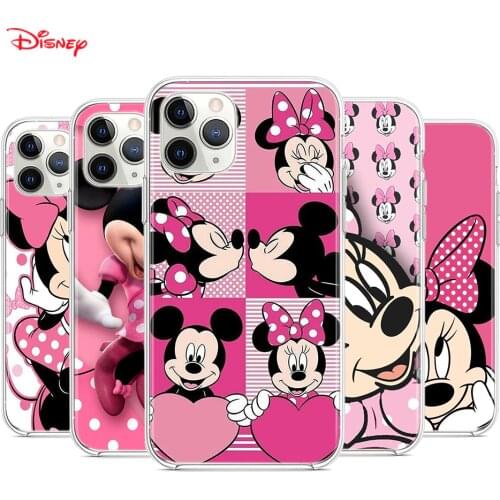TPU Silicone Cover Pink Mickey Mouse For Apple IPhone 12 Mini 11 Pro XS MAX XR X 8 7 6S 6 Plus 5S SE Phone Case