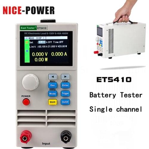 DC Electrical Load ET5410 Professional Programmable Digital Control DC Load Electronic Battery Tester Load 150V 40A 400W Load