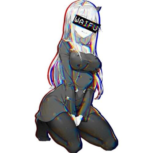 Japan Anime for DARLING In The FRANXX Hiro ZERO TWO ICHIGO Waterproof Notebook Car Sticker