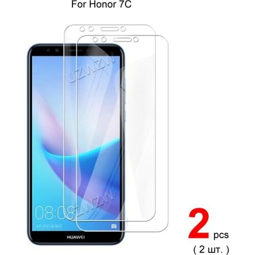 For Honor 7C Pro / 7C Tempered Glass Screen Protectors Protective Guard Film HD Clear 0.3mm 9H Hardness 2.5D