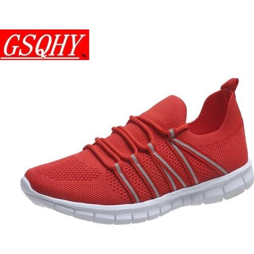 GSQHY 2021 Spring and Autumn New Mesh Sneakers Comfortable Ladies Casual Shoes Women Outdoor Walking Shoes Large Size
