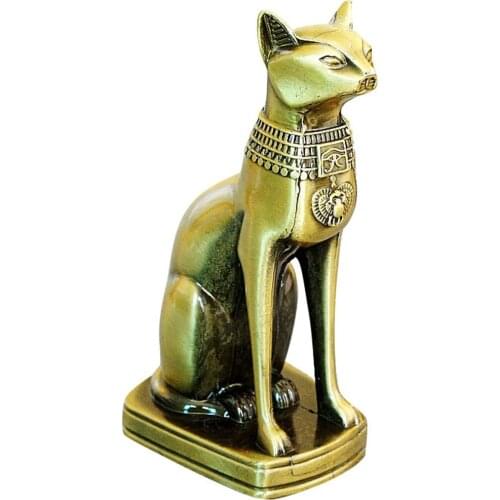 1Pcs Creative Practical Portable Statue Egyptian Cat for Office Prop Decoration