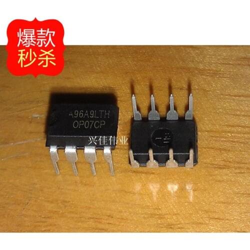 10PCS The new OP07 OP07CP DIP-8 low-noise op amp DIP Operational Amplifiers