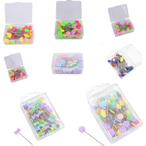6/50/80/100Pcs/Pack Patchwork Needle Craft Flower Button Head Pins Embroidery Pins For DIY Quilting Tool Sewing Accessories Hot