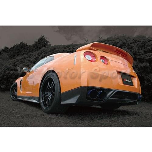 Car Accessories Carbon Fiber WA Style Rear Bumper Lip without Brake Light Hole Fit For 2008-2011 R35 GTR CBA Rear Lip