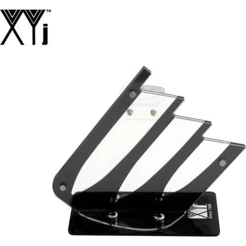 XYj Black Knife Stand Can Put 3" 4" 5" Ceramic Knife + One Peeler Eco-Friendly Acrylic Knife Holder Well Packed Nice Delivery