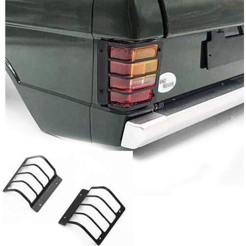 Decorative Stainless Steel Tail Light Guard for 1/10 Range Rover Classic Body RC Car Parts