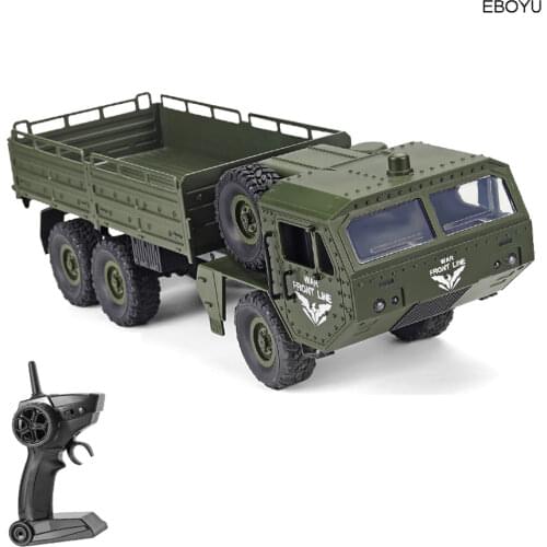 JJRC Q62 Q63 Q64 RC Military Truck 1:16 2.4G High Speed 12km/h Remote Control 4WD/6WD RC Truck Off-Road RTR Gift for Children