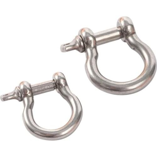 Metal O Type Birds Flying Rope Horseshoe Buckles Birds Training Accessories Handbag Keychain Fixed Fittings 2Pcs