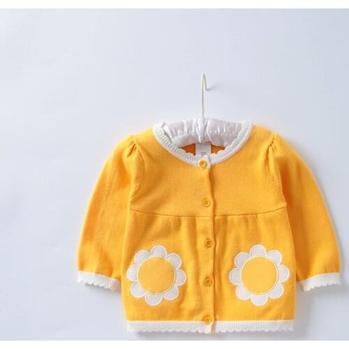 New 2020 spring autumn baby girl clothes single tier children sweater baby girls princess Cardigan sweater kids jackets & coats