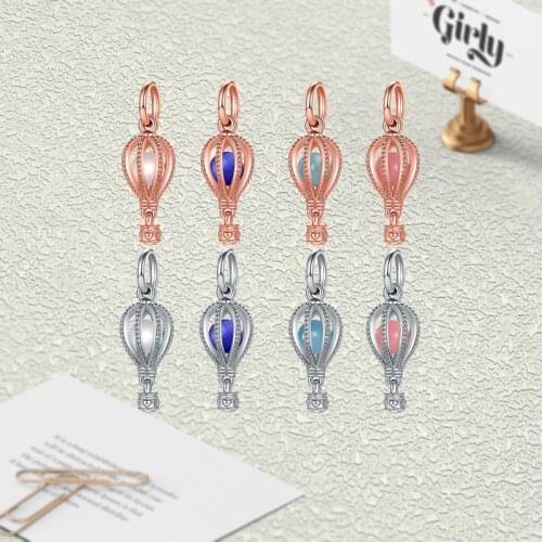 2021 new European and American style colorful balloon hollow beading suitable for original Pandora ladies bracelet jewelry gift