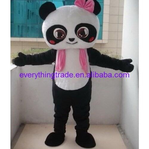 New arrival Cute Cartoon Character Professional Girl Panda Mascot Costume Adult SZ All Welcome wholesale